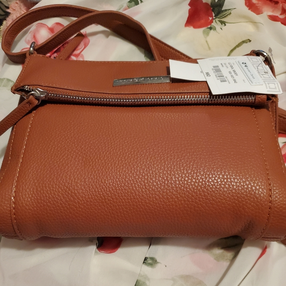 Women's crossbody purse, Maple colored by Liz Claiborne.  New with tags